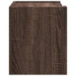 vidaXL Tables de chevet murales 2 Pièces chêne marron 45x30x35 cm