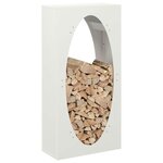 vidaXL Portant de bois chauffage blanc 50x23x100 cm