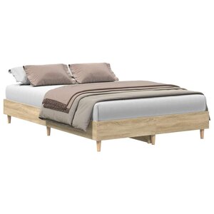 vidaXL Cadre de lit sans matelas chêne sonoma 120x200 cm