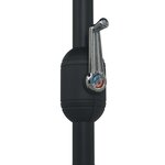 vidaXL Parasol de jardin et mât en aluminium 270x246 cm Anthracite