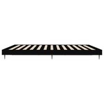 vidaXL Cadre de lit sans matelas noir 180x200 cm bois d'ingénierie