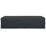 vidaXL Housse pour mobilier d'extérieur Noir 315 x 180 x 74 cm 210D
