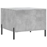 vidaXL Table basse gris béton 50x50x40 cm bois d'ingénierie