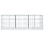 vidaXL Panier gabion avec couvercle 300x100x100 cm fer galvanisé