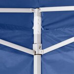 vidaXL Tente de fête 291 x 291 x 315 cm Bleu Tissu Oxford