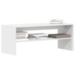 vidaXL Meuble TV Blanc 100 x 40 x 40 cm Aggloméré