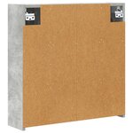 vidaXL Armoire Miroir de Salle de Bain Gris béton 63 5 x 16 x 62 5 cm