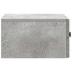 vidaXL Cabinet de chevet 2 Pièces Gris béton 49 x 34 5 x 20 cm