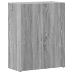 vidaXL Armoire de classement sonoma gris bois d'ingénierie