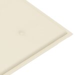 vidaXL Banc de jardin pliable avec coussin 118 cm Bambou