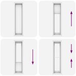 vidaXL Store plissé 40x200 cm Blanc