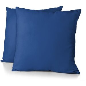2 taies d'oreiller 63 x 63 cm - Bleu
