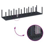 vidaXL Ensemble de salle à manger pour jardin 17 Pièces Anthracite