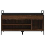 vidaXL Banc à chaussures Chêne marron 105 5x32x57 5 cm Bois ingénierie