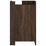 vidaXL Buffet chêne marron 45x35x75 cm bois d'ingénierie