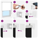 vidaXL Store roulant extérieur protection UV Noir 100 x 230 cm (L x H)