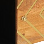 vidaXL Armoire latérale marron et noir 80x33 5x75 cm bois de manguier