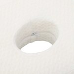 vidaXL Coussin pour le cou Blanc 53 x 35 x 11 cm Polyester