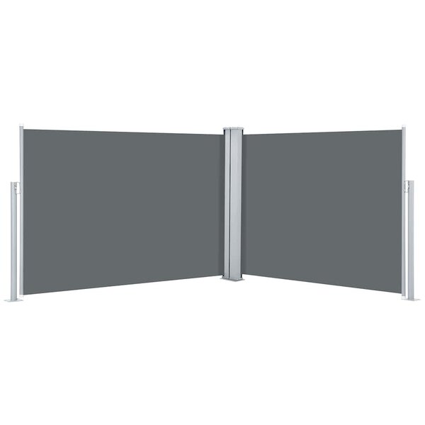 vidaXL Auvent latéral rétractable Anthracite 100 x 1000 cm