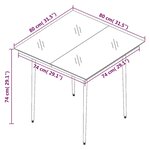 vidaXL Ensemble à manger de jardin 5 Pièces Noir Rotin PVC