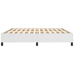 vidaXL Cadre de lit sans matelas blanc 200x200 cm similicuir