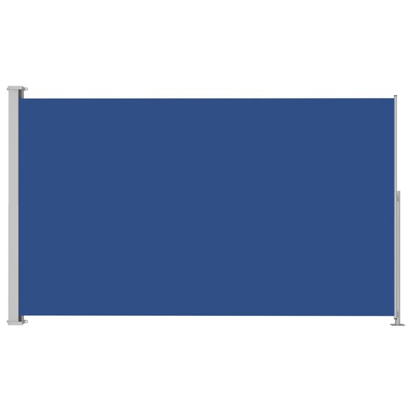 Vidaxl auvent latéral rétractable de patio 220x300 cm bleu