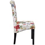 vidaXL Chaises à manger lot de 2 multicolore tissu