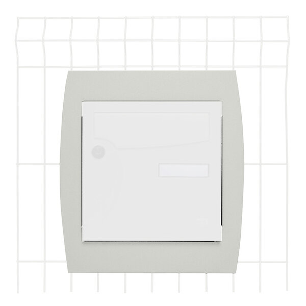 Support grillage rigide & palissade blanc crème mat sablé ral 9010ms