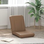 vidaXL Fauteuil de sol ajustable Cappuccino Simili cuir
