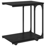 vidaXL Table d'appoint Chêne noir 50 x 35 x 55 5 cm Bois d'ingénierie