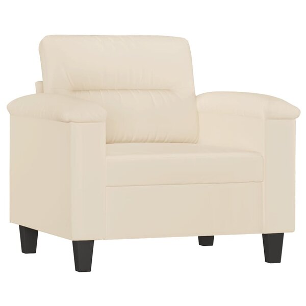 vidaXL Chaise de canapé beige 60 cm tissu microfibre