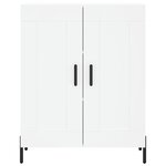 vidaXL Buffet haut Blanc 69 5x34x180 cm Bois d'ingénierie