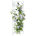 vidaXL Clôture de jardin 3 Pièces Vert 112 x 40 cm Acier