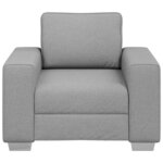 vidaXL Canapé avec coussin Gris nuage 100 x 77 x 82 cm tissu
