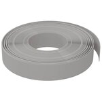 vidaXL Bordures de jardin 2 Pièces gris 10 m 10 cm polyéthylène