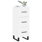 vidaXL Buffet blanc 34 5x34x90 cm bois d'ingénierie