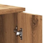 vidaXL Buffet chêne artisanal 80x36x75 cm bois d'ingénierie
