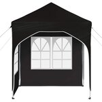 vidaXL Tente de fête pop-up 192 x 192 x 245 cm Noir
