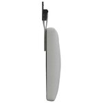 vidaXL Tête de lit suspendue Gris nuage Tissu