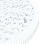 vidaXL Ensemble bistro de jardin 3 Pièces Blanc Aluminium