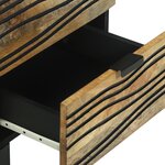 vidaXL Cabinet de chevet 40x33.5x46 cm en bois solide de mangue et bois aggloméré