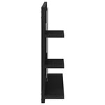 vidaXL Miroir de salle de bain chêne noir 60x10 5x45cm bois ingénierie