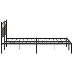 vidaXL Cadre de lit sans matelas chêne marron 200x200 cm