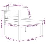 vidaXL Salon de jardin 10 Pièces avec coussins Aluminium Anthracite