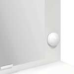 vidaXL Coiffeuse avec miroir Blanc 100 x 41 x 135 cm Bois d'ingénierie