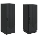 vidaXL Ensemble de Meubles 2 Pièces Noir Bois d'ingénierie