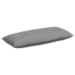 vidaXL Coussin de Dos Gris clair 120 x 19 x 50 cm tissu