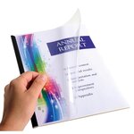 Kit de reliure manuelle pour 5 dossiers SERODO Noir coloris ivoire/transp EXACOMPTA