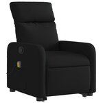 vidaXL Fauteuil de massage inclinable Noir Tissu