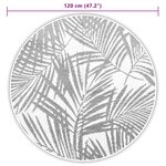 vidaXL Tapis d'extérieur ARAKIL vert Ø120 cm PP